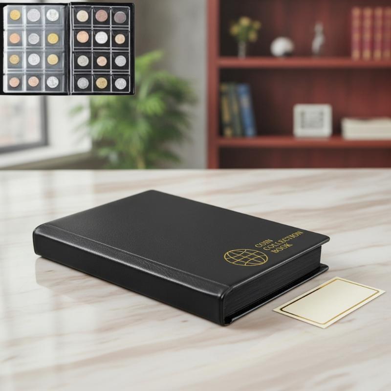 Vintage Collectibles Store - Münz-Organizer mit 120 Fächern, Münzsammelalbum, Gedenkgeschenk