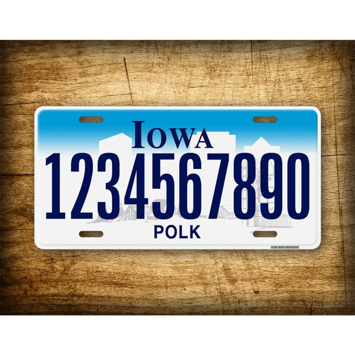 Vintage Collectible Plates - Personalisiertes Iowa Vintage Metallschild Dekoratives Wandschild