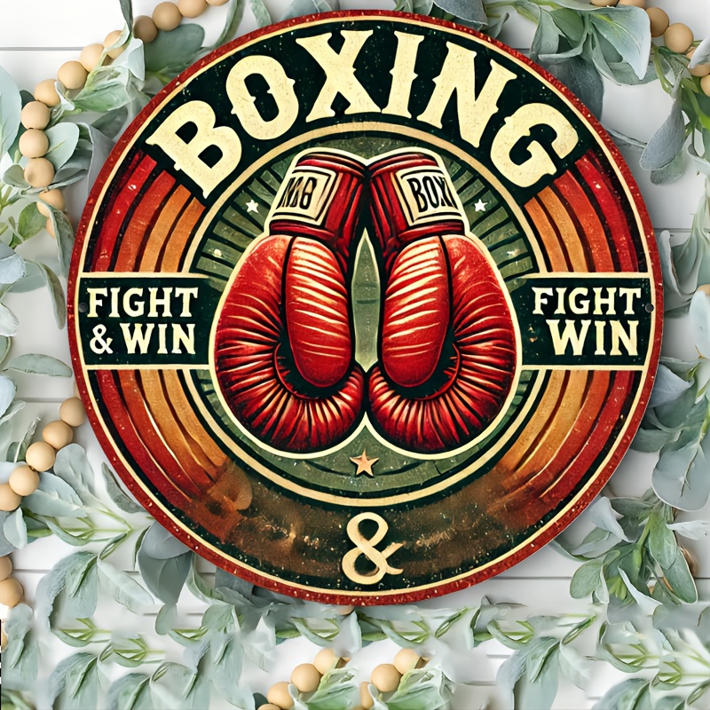 Vintage Collectible Plates - Raumdekor 1 Stück Retro Boxing Gym