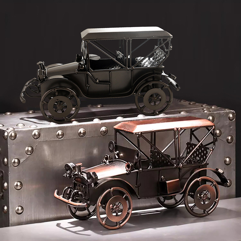 Vintage Collectible Model Cars - Europäischer Stil Vintage Legierung Oldtimer-Modell Ornamente