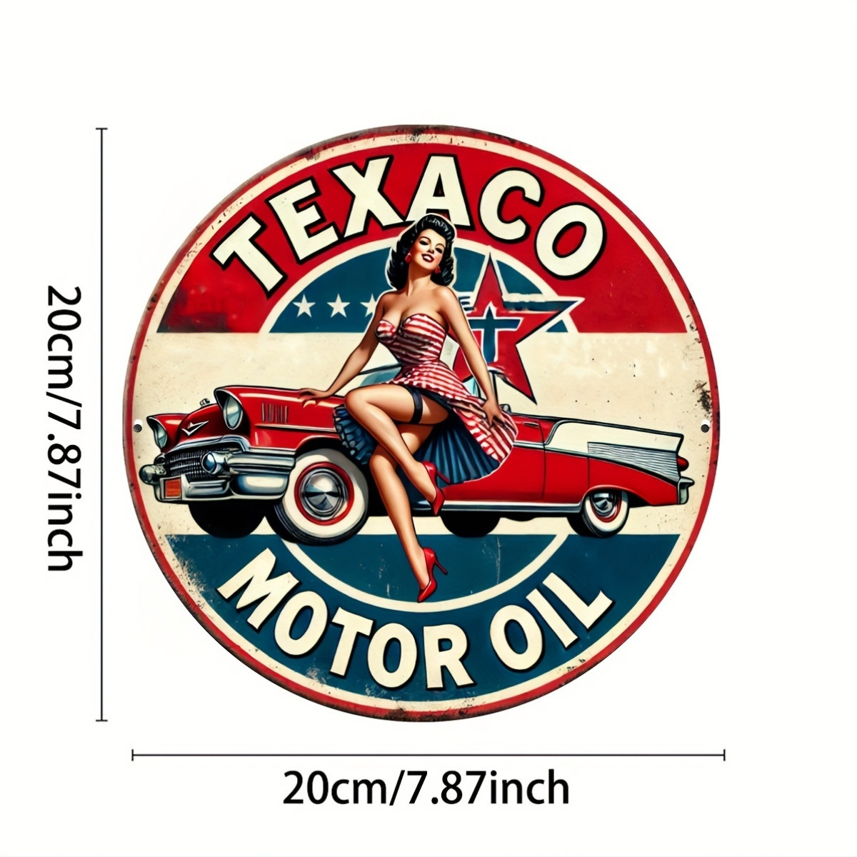 Texaco Motor Oil Vintage Alumi – Vintage Collectible Plates Bewertung und Preis