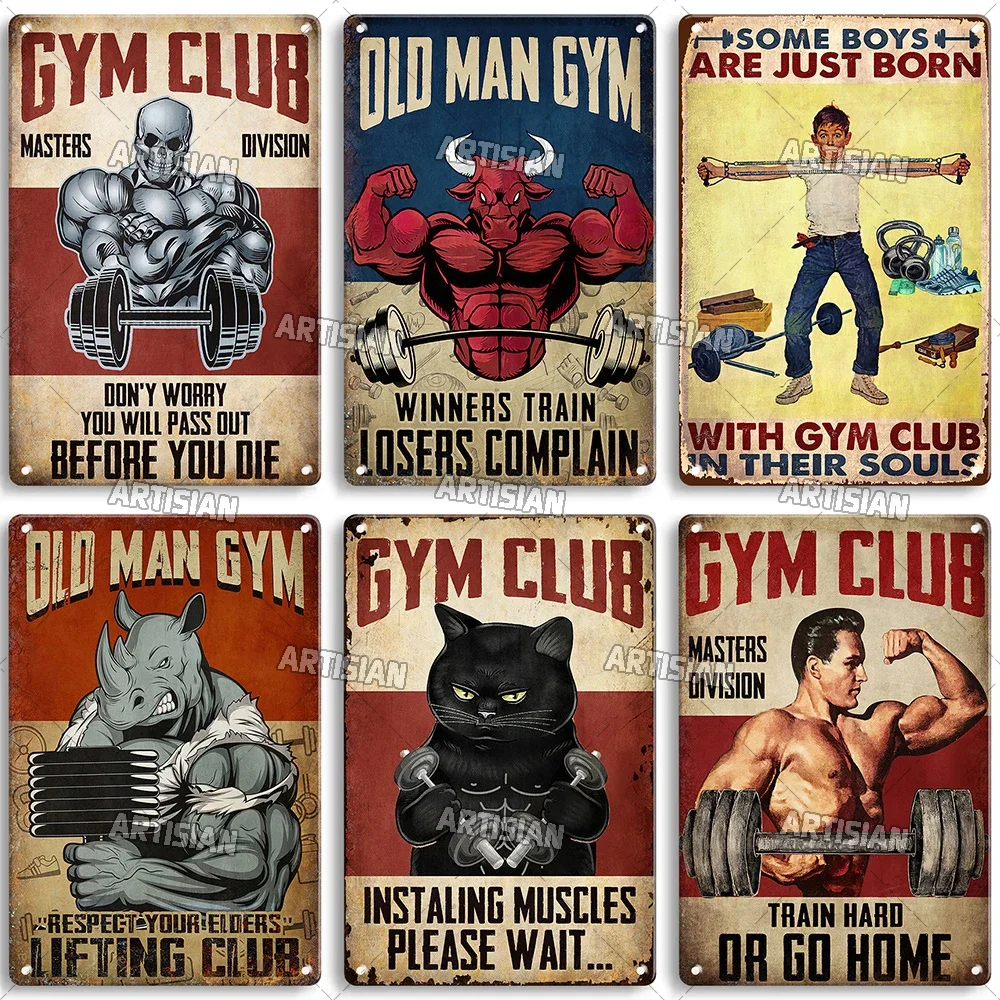 Old Man Gym Club Inspirierende – Vintage Collectible Plates Bewertung und Preis