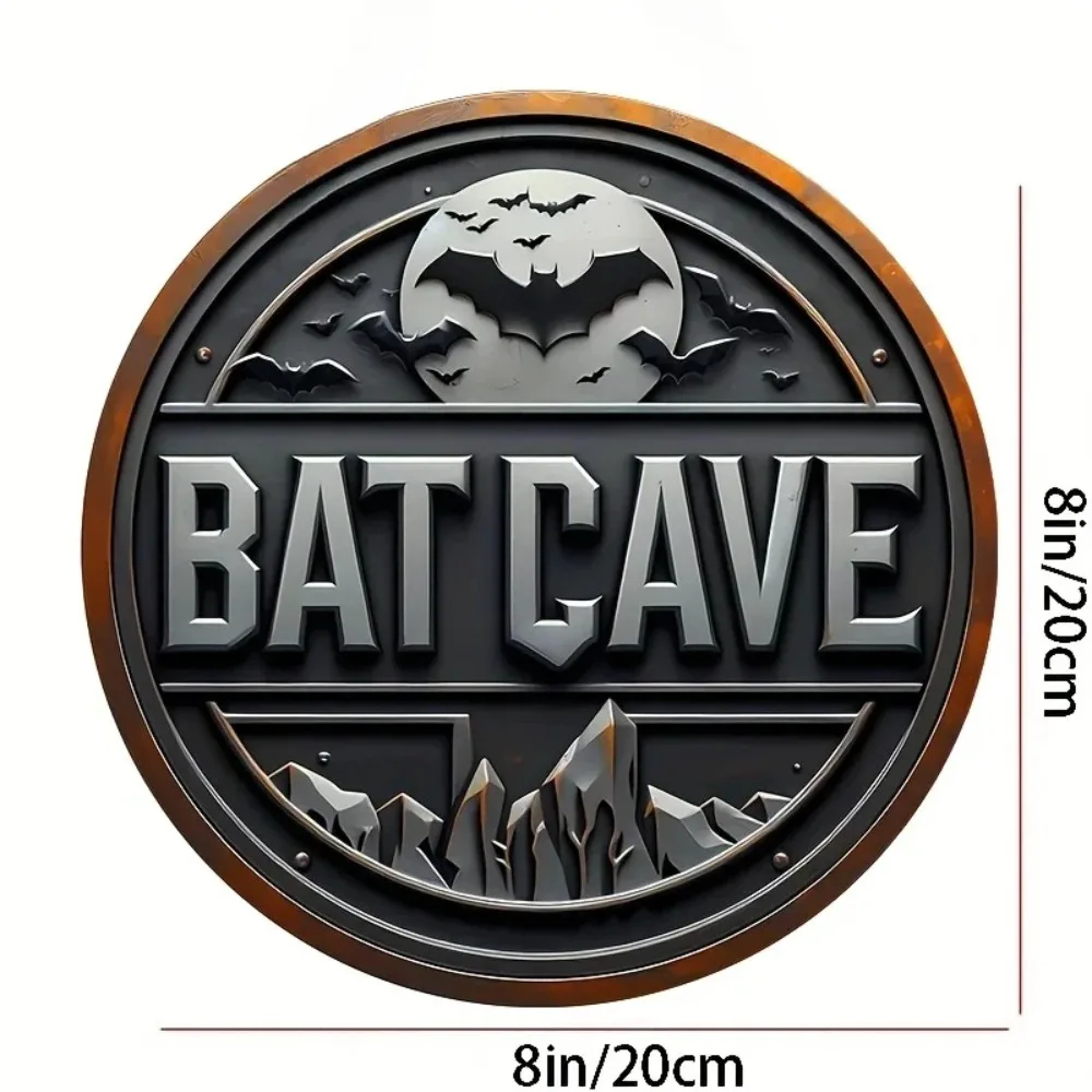 Vintage Batcave Metallschild – – Vintage Collectible Plates Bewertung und Preis