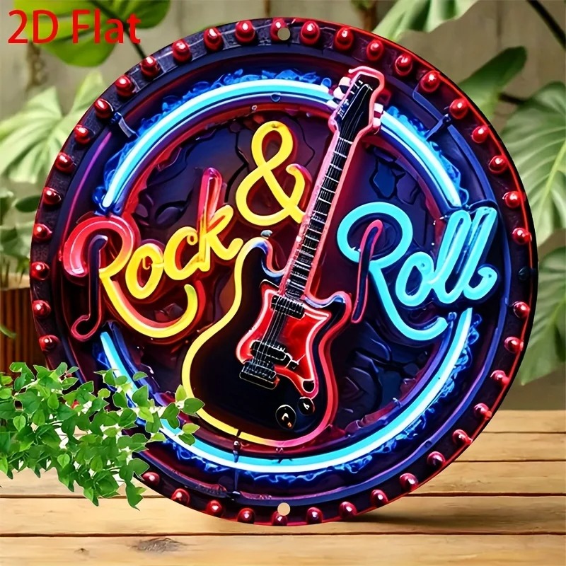Ein Vintage-Rock-Neonschild, 2 – Vintage Collectible Plates Bewertung und Preis